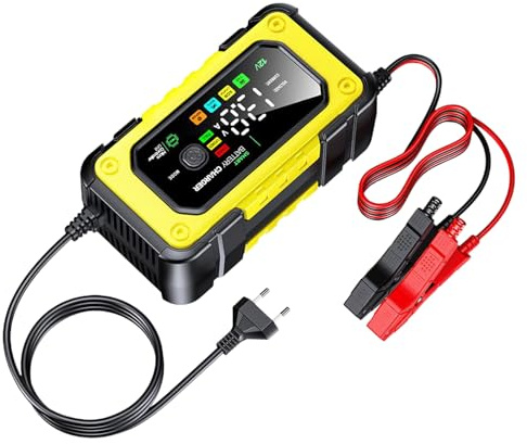 Eastuy Cargador De Batería De Coche | Cargador De Batería De Camión 12V 70A | Herramienta Infladora Gadget De Carga | para Automóvil Moto Garaje Vehículo Marino