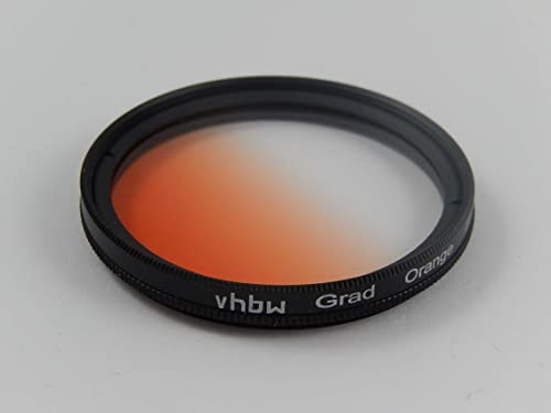 vhbw Filtro de Degradado Universal Compatible con Objetivos de cámaras con Rosca para filtros de 77 mm - Filtro de gradación, Naranja