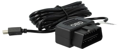 vhbw OBD2 Mini-USB Kabel Ladekabel für Dashcam GPS Navi Smartphone 3,5m