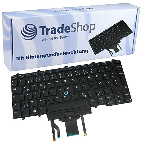 Original QWERTZ Deutsch Tastatur mit Hintergrundbeleuchtung und Trackpoint für Dell Latitude E7450-5694 E7450-6853 E7450-9929 E7470 E7480 01pm8m 01R5C1 0302fv 0383d7 044K3X (Deutsches Tastaturlayout)
