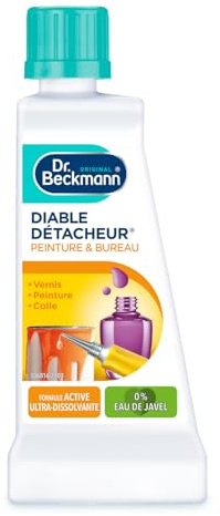Dr. Beckmann - Liquide Diable Détacheur Peinture & Bureau 50 ml - Détachant spécifique pour taches, colle, vernis, chewing-gum - Formule active ultra-dissolvante - Lot de 3, Sans parfum