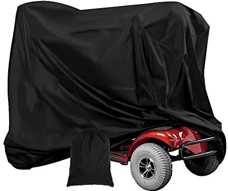 Fundas para scooter de movilidad impermeable, 190D Oxford resistente Power Scooter Travel Storage Cover All Weather Protección al aire libre (190 x 117 x 71 cm)