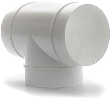 Vent Systems Ø100mm Kanalverbinder 3-Wege-Schlauchadapter ABS Kunststoff/Splitter für Schlauch T-förmige runde Rohrverbinder - Abluftventilator - Kanal Schlauchtrockner Entlüftung T-Verbinder