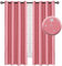 NAPEARL Vorhang Kinderzimmer Mädchen, Kindervorhänge mit Silbernen Sternen, 2 Stücke Rosa Blickdichte Vorhänge, Stern Kinderzimmer Gardinen mit Ösen, Jeder H 160 X B 132cm