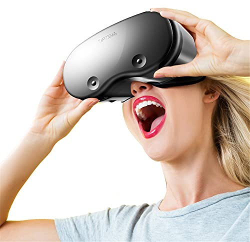 astound VR Headset for Smartphone - Virtual Reality Glasses for Mobile Games & Movies | VR Goggles Helmet Support Any Cell Phones 5'' to 7'' Large Screen