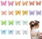 XCSJ 20 Pcs Schmetterling Nähen Applikation Bestickt Schmetterling Organza Patches Stickpatches Nähen Sie Patches zum Dekorieren für Diy Kunsthandwerk,Kleidung (Mehrfarbig)