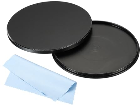 PATIKIL Tapa de Objetivo de 82mm Cubierta de Tapa de Objetivo de Cámara Universal Funda de Protección Frontal de Metal para Filtro de Objetivo con Paño de Limpieza