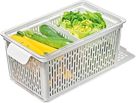 OXO Good Grips Produce Saver – Large Bin, 13.8 x 7.4 x 6.1 in, White