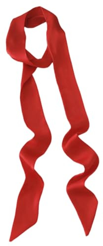 BFUZXY Ceinture en satin pour femme, cravate, nouage, rouge, taille unique