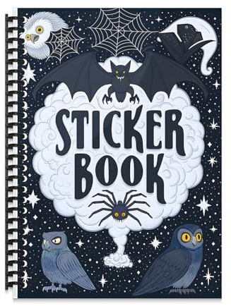 B5 Reusable Sticker Collecting Book Blank Sticker Album (Style C Black)