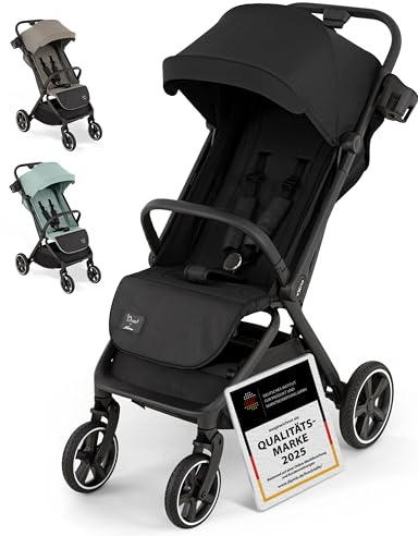 Hartan Clixx Buggy Kinderwagen – Reisebuggy ab 6 Monate, klein zusammenklappbar, höhenverstellbar, mit Sonnen- & Regenschutz, ideal für unterwegs