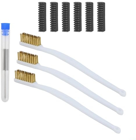 Ensemble d'outils variés pour un entretien complet de votre imprimante 3D comprenant des aiguilles, des pinceaux et plus d'articles