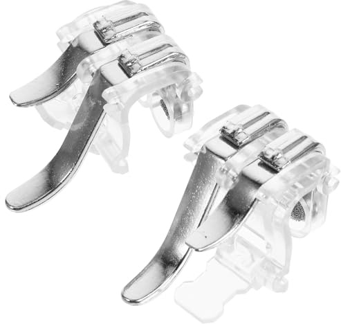 Hemobllo Trigger di Gioco per Cellulare Argento in Abs e Gomma, Controller Mobile Leggero e Portatile, Grilletto per Sparatutto Compatto per Giochi e Blade