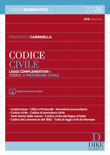 Codice civile. Leggi complementari e codice di procedura civile 2026. Con aggiornamento online