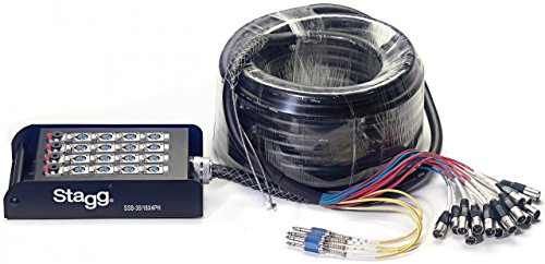 Stagg 20974 30 m 16 x Hembra XLR/4 x Jack Stagebox con Multicore Cable