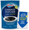 Glisten Garbage Disposer Cleaner and Freshener, Sink Disposal Odor Eliminator with Foaming Action, Lemon Scent, Made in the USA, 4 Packets
