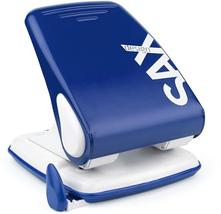 SAX 518 Locher, für bis 40 Blatt, inkl. formstabile Anschlagschiene, robustes Material, modernes und stilvolles Design