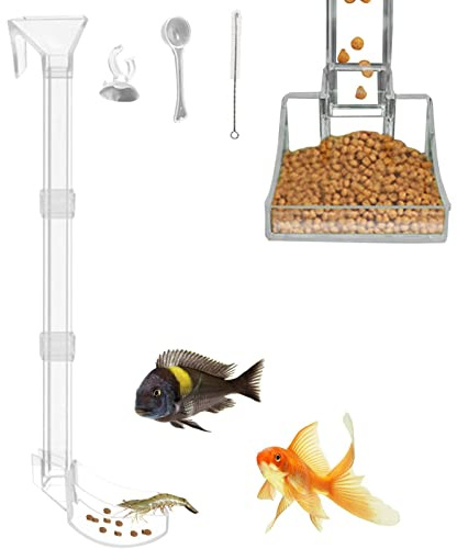 Tubo di Alimentazione per Pesci d'acquario - Tubo di Alimentazione in Acrilico per Pesci d'acquario,Forniture per Pesci Acquario di Alimentazione gamberi per Acquario di Pesce