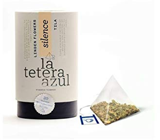 LA TETERA AZUL Infusión De Tila Premium, Pura, Limpia, Solo Flores De Tila. Infusión Relajante. Bote De 20 Pirámides.