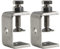 WEKBOSS Small C Clamps for Woodworking 40MM, Heavy Duty Stainless Steel Welding Clamps, Mini Metal Desk Clip for Mounting, with Wide Jaw Opening & Adjustable Screw & Pad(2PCS)