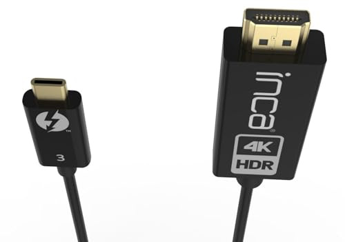 Inca Cavo HDMI ITCH-30 2.0 > Tipo C 4K60HZ, Thunderbolt 3 1,8