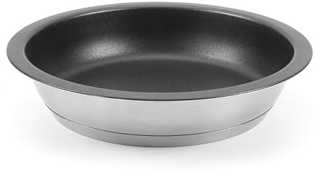cookvision Edelstahl-Pfanne, antihaft-beschichtet, Chrom-Nickel-Edelstahl, platzsparend, Induktionspfanne für alle Herdarten, backofen-geeignet (Ø 28 cm x 5,6 cm)