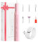 XunmotorYao Fresa per Unghie Professionale Manicure Elettrico e Pedicure Set Lima Unghie Elettrica Trapano Chiodo per Casa e Salone con Set Strumenti di Lucidatura,Rosa