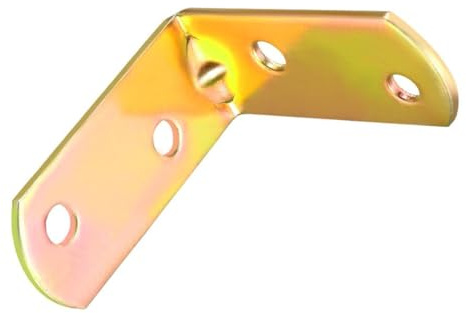TA-VIGOR 10-pack hyllor i rostfritt stål, hörnstöd, 40 x 40 x 18 mm pläterade hörnhängslen, metallvinkelfästen för reparation av möbler, skåpanslutningar, små L-formade hörnplattor