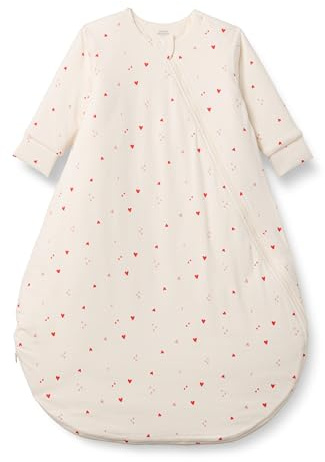 Amazon Essentials x Sofia Grainge Unisex Babies' Cotton Long Sleeve Sleeping Bags, 2.5 TOG Wearable Blanket, Ivory Multi Hearts, 18-24 Months