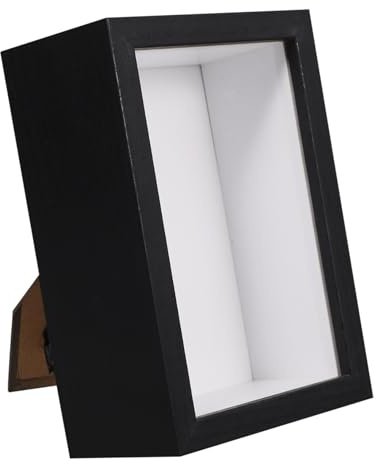 Cabilock Cadre Profond Noir avec Transparente pour Dinsectes et Souvenirs Boîte pour Spécimens Décoration pour Maison ou Bureau Format