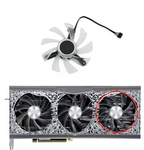 HFFOZMD TH9215B2H-PFC01 RTX3080 RTX3090 sostituisce la Ventola della Scheda Video per Palit per RTX 3090 3080 3070 Ti 3070Ti per di Raffreddamento Grafica GameRock(C-Fan)