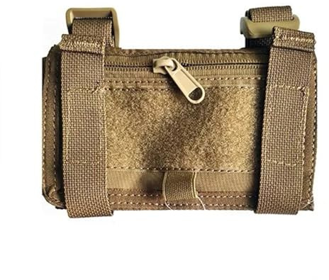 DYCZMALQ Fascia da braccio tattica con custodia da polso per airsoft, porta mappe e documenti, per tiro al campo CS (T)