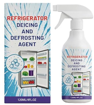 Genérico Descongelador De Congelador - 4.3x16.3cm, Eliminador De Escarcha Multiusos De Acción Rápida 120ml | Spray Quita Hielo para Frigorífico Ventana Parabrisas Coche