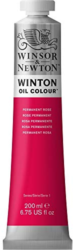 Winsor & Newton 1437502 Winton, feine hochwertige Ölfarbe - 200ml Tube mit gleichmäßiger Konsistenz, Lichtbeständig, hohe Deckkraft, Reich an Farbpigmenten - Permanent Rosa