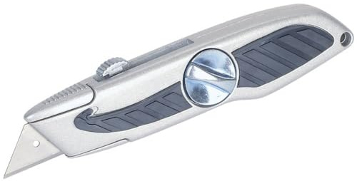 wolfcraft Standard-trapetsbladkniv med indragbart knivblad I 4133000 I För att skära säkert
