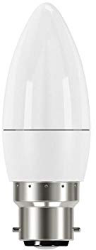 Energizer Ampoule flamme LED culot à baïonnette B22 Blanc chaud 6 W équivalent 40 W 470 lumens, Single Pack, B22d (Bayonet Cap)