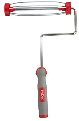 ProDec 9 inch x 1.75 Soft Grip Handle Heavy Duty Trade Professional Paint Roller Frame with Screw Fitting for Extension Poles, 9 x 1.75 5 Wire Cage