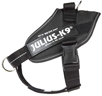 Julius-K9 16IDC-PBGHS-M IDC Powergeschirr, Hundegeschirr mit Front Control Y-Gurt, Größe: S/Mini, Schwarz