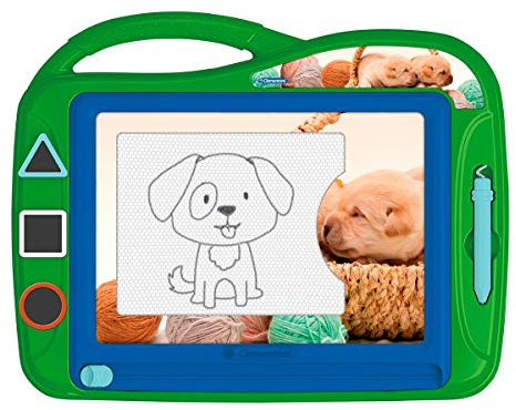 Clementoni - 18570 - Lavagna Magnetica - Cuccioli, Lavagna per Disegnare, Bambino dai 4 Anni, Multicolore