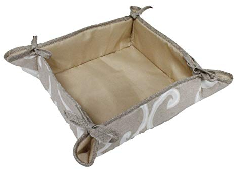 Russo Tessuti Sacca Sacco Portapane Porta Pane Ghirigori Laccetti Vari Colori-Beige