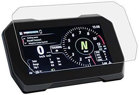 Speedo Angels - Pellicola proteggi schermo per cruscotto MULTISTRADA V4S (2021-), 2 x ultra trasparenti e 2 x antiriflesso