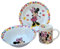 3-teiliges Set aus Keramik Minnie Disney Tasse Schüssel Teller Geschirr für Kinder in Verpackung