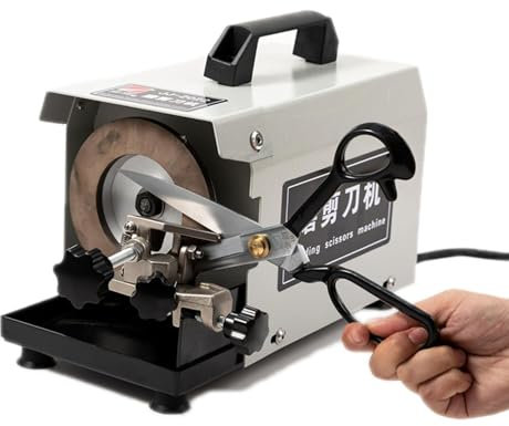 GLJTUO Afilador De Tijeras Eléctrico, Afilador De Cuchillos Industrial Universal De 2800 RPM, Máquina De Afilar Tijeras De 50 Mm De Ancho para Sastre, Cocina, Tijeras De Ro,