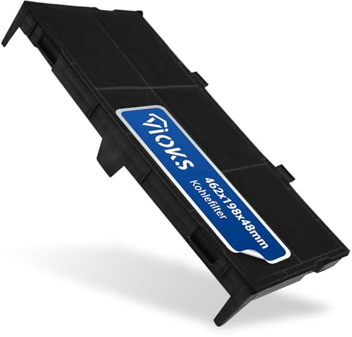 VIOKS 1x Kohlefilter Dunstabzugshaube 459x188x48 mm Ersatz für Bosch DSZ4561 11025806 11008216 Siеmens LZ45610 Neff Z54TC02X0 Aktivkohlefilter Dunstabzugshaube - Abzugshaube Filter Clean Air Filter