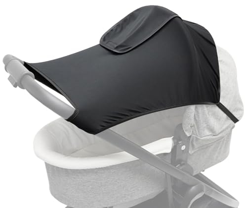 Eoixuqba Parasol para cochecito de bebé, funda de algodón para cochecito de bebé, parasol plegable para cochecito de bebé, toldo para cochecito, cochecito y capazo