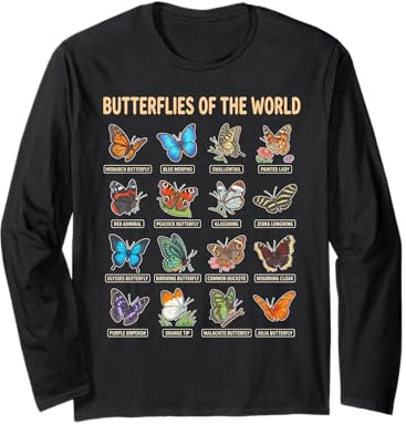 Mariposas del Mundo Guía Educativa Naturaleza Manga Larga