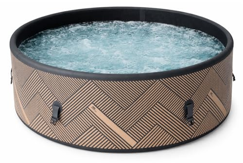 MSpa Mono-Eco SPA Hinchable semirrígido Circular 4-6 Personas con hidromasaje Air Jet, calefacción, filtración Inteligente y desinfección UVC