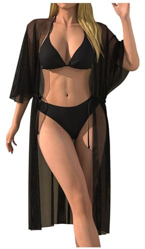 Genérico Bikini Dam Baddräkt Kvinnor, Sport Bikini Kvinnor Triangulär Halter Push Up Slimming Slipsar Utan Bygel Pool Semester