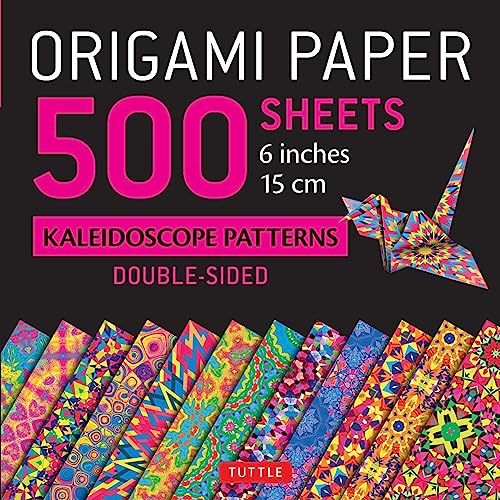 Origami Paper 500 Sheets Kaleidoscope Patterns 6 (15 CM): Tuttle Origami Paper: High-Quality Double-Sided Origami Sheets Printed with 12 Different Designs (Instructions for 6 Projects Included)