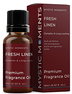 Mystic Moments | Olio profumato Bucato Fresco | 10ml | Bucato Fresco: una fragranza dalle note di bucato pulito, per candele, saponi, cere profumate e diffusori.